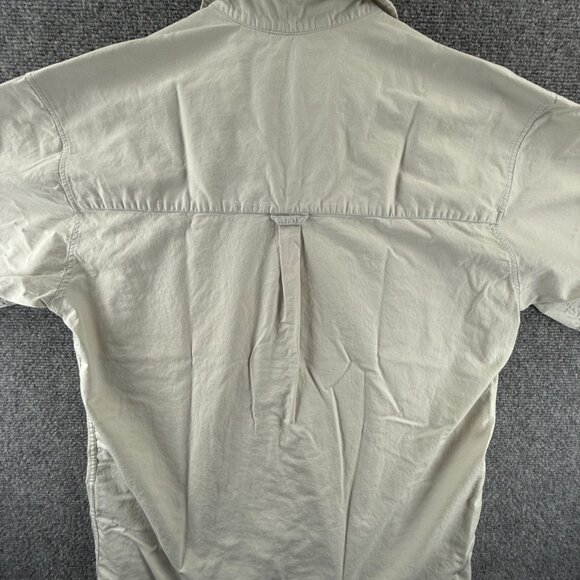 Quiksilver Medium Short Sleeve Gray Surf Pocket Solid Mens Shirt Woven Surf - Picture 14 of 14